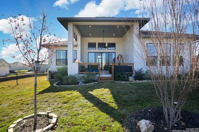 23402 Grande Vis, San Antonio, TX 78261 - rear view of property featuring stucco siding