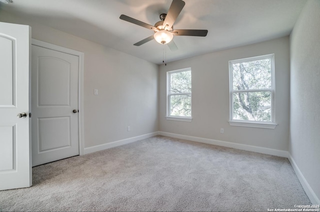 8119 Ventura Blvd, Selma, TX 78154 - carpeted spare room featuring baseboards and ceiling fan