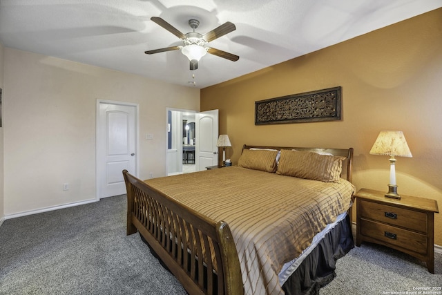 18131 Muir Glen Dr, San Antonio, TX 78257 - carpeted bedroom with baseboards and ceiling fan