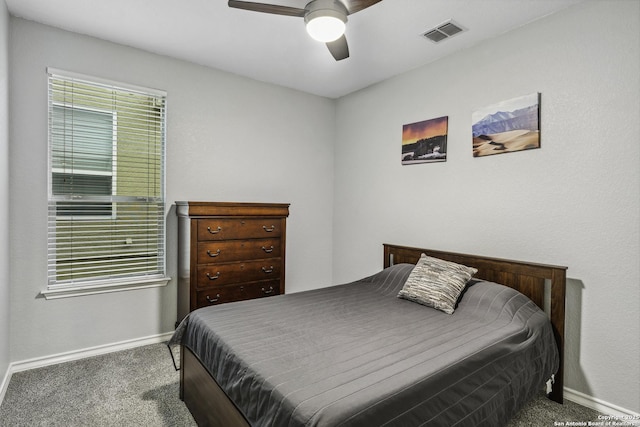 18131 Muir Glen Dr, San Antonio, TX 78257 - carpeted bedroom with baseboards and ceiling fan