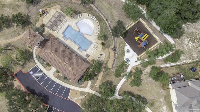 18131 Muir Glen Dr, San Antonio, TX 78257 - drone / aerial view of a pool area