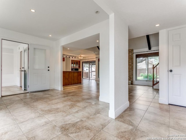 2922 Low Oak St, San Antonio, TX 78232 - foyer entrance with baseboards and recessed lighting