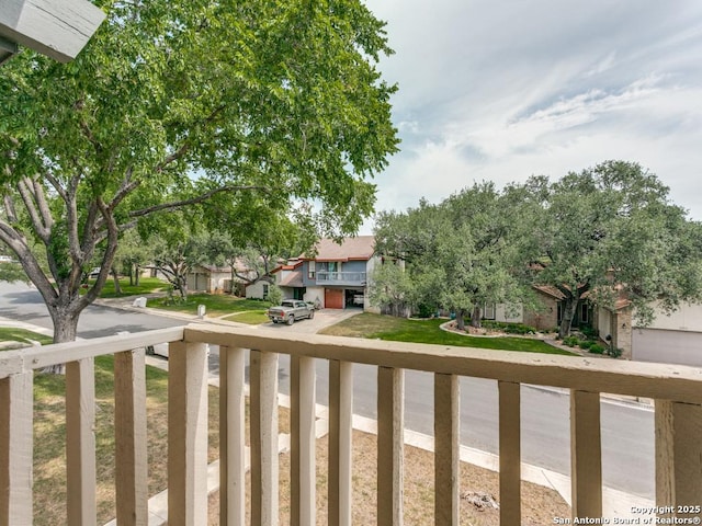 2922 Low Oak St, San Antonio, TX 78232 - view of yard with a balcony and a residential view