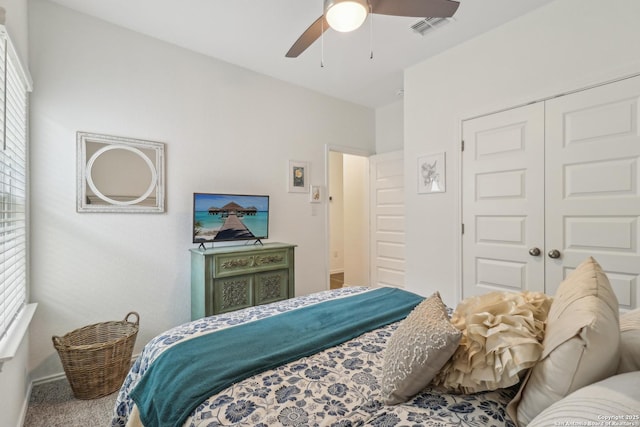 158 Canopy Oak, New Braunfels, TX 78130 - bedroom with a closet, ceiling fan, and carpet