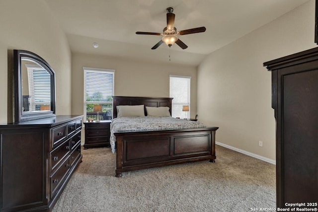 1902 Kalli Jo, New Braunfels, TX 78130 - bedroom with light carpet, multiple windows, baseboards, and a ceiling fan