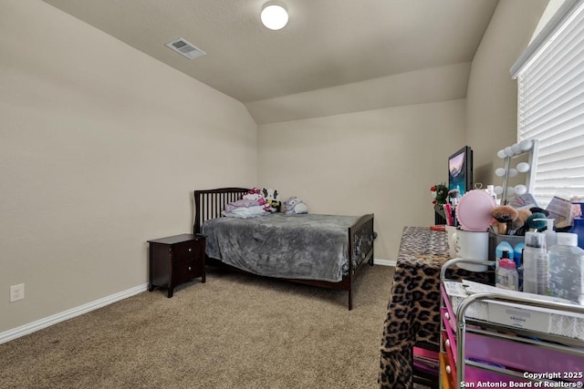 1902 Kalli Jo, New Braunfels, TX 78130 - carpeted bedroom featuring lofted ceiling and baseboards