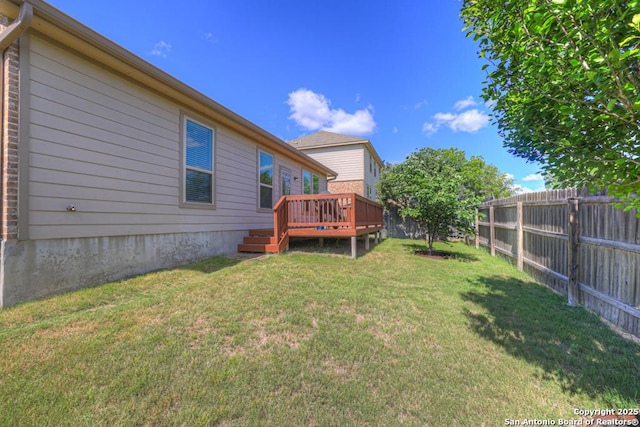 1902 Kalli Jo, New Braunfels, TX 78130 - view of yard featuring a wooden deck