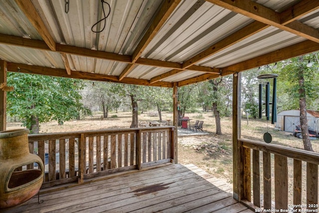 22337 Red Sand, San Antonio, TX 78264 - view of wooden terrace