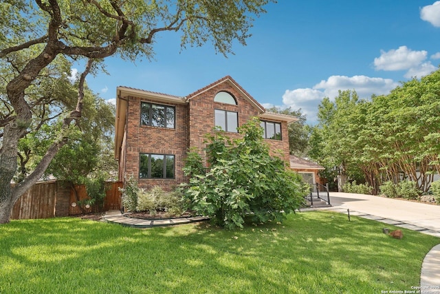 3902 Creek Pt, San Antonio, TX 78230 - view of front of home featuring brick siding and concrete driveway