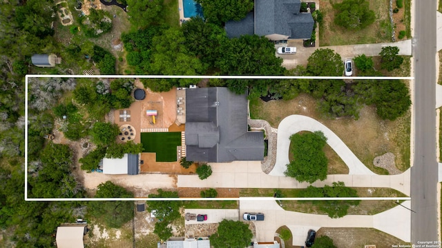 810 Pinnacle, New Braunfels, TX 78132 - aerial overview of property's location featuring property parcel outlined