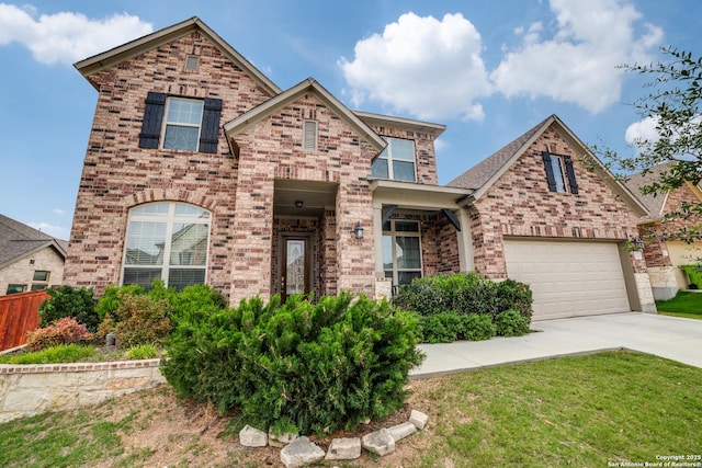 2023 Wilby Ln, San Antonio, TX 78253 - view of front of property featuring brick siding and concrete driveway