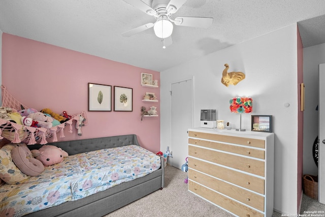 4303 Lakebend W, San Antonio, TX 78244 - bedroom featuring carpet floors and ceiling fan
