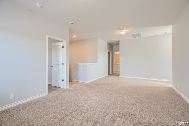 4823 Swing Arc, San Antonio, TX 78261 - spare room featuring light carpet, baseboards, and a smoke detector
