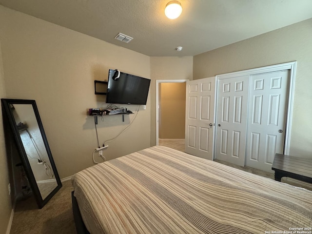 5726 Ivans Farm, San Antonio, TX 78244 - bedroom featuring baseboards, a closet, and carpet