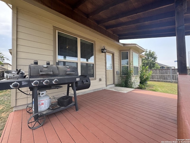 5726 Ivans Farm, San Antonio, TX 78244 - view of wooden deck