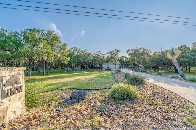 31763 Scarteen, Fair Oaks Ranch, TX 78015 - view of grassy yard with view of scattered trees