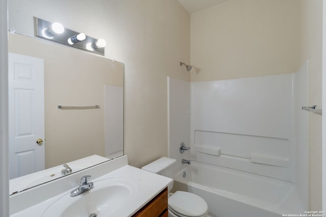 9726 Copper Rock, Converse, TX 78109 - bathroom featuring vanity, toilet, and tub / shower combination