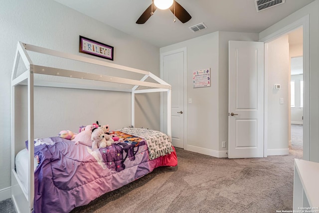 22806 Rio Salado, San Antonio, TX 78261 - bedroom featuring carpet floors and ceiling fan