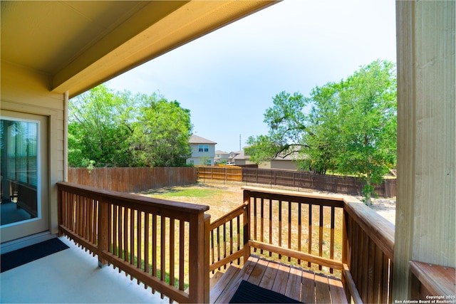 7207 Independence Way, San Antonio, TX 78223 - wooden terrace featuring a fenced backyard