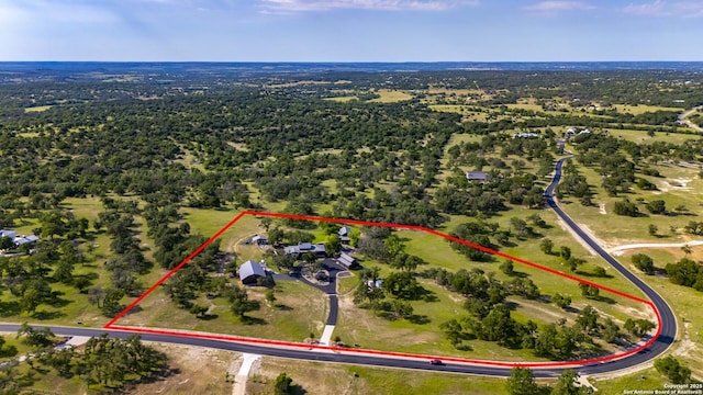 159 Inspiration, Fredericksburg, TX 78624 - view of property location with property boundaries highlighted