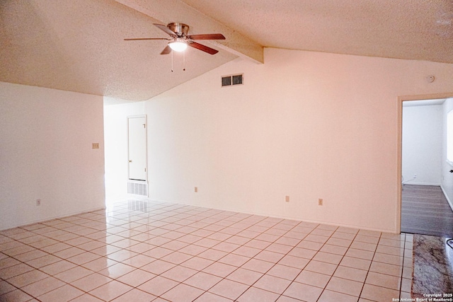 189 Meadowland, Universal City, TX 78148 - empty room with ceiling fan, a textured ceiling, and light tile patterned flooring