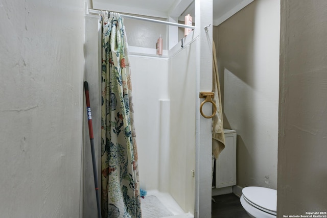 325 Sims, San Antonio, TX 78225 - full bathroom with a stall shower and toilet