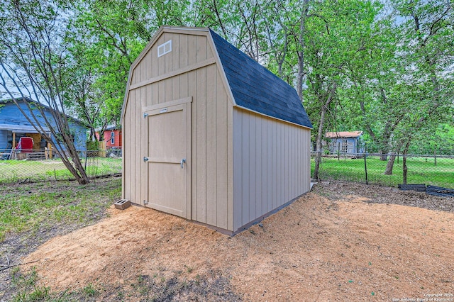 258 S Live Oak, New Braunfels, TX 78130 - view of shed with a fenced backyard