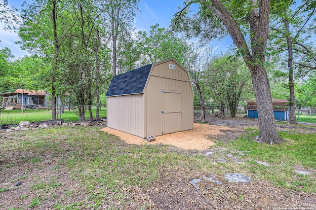 258 S Live Oak, New Braunfels, TX 78130 - view of shed with a fenced backyard