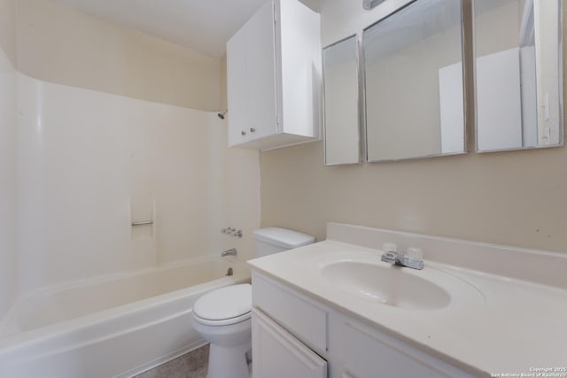 4863 Castle Shield, San Antonio, TX 78218 - full bathroom featuring toilet, vanity, and shower / washtub combination