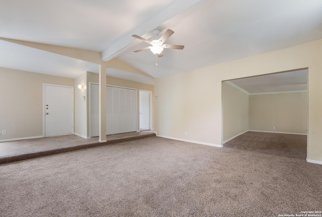 4863 Castle Shield, San Antonio, TX 78218 - carpeted spare room with a ceiling fan and baseboards