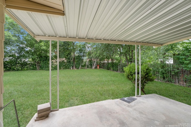 4863 Castle Shield, San Antonio, TX 78218 - view of yard with a patio area