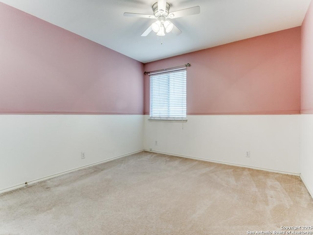 14342 Markham Ln, San Antonio, TX 78247 - carpeted spare room featuring ceiling fan and baseboards