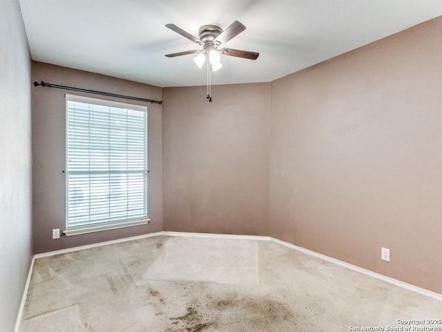14342 Markham Ln, San Antonio, TX 78247 - carpeted spare room featuring ceiling fan and baseboards