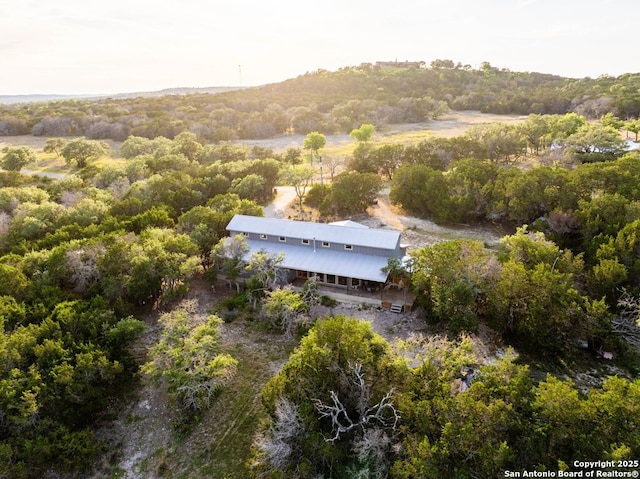 231 Doris Dr, Kerrville, TX 78028 - view of subject property with a heavily wooded area