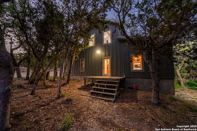 231 Doris Dr, Kerrville, TX 78028 - view of front of house with board and batten siding