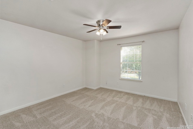 18719 Needle Rock, San Antonio, TX 78258 - spare room with ceiling fan, carpet flooring, and baseboards