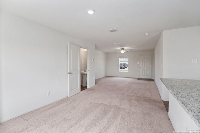 11042 Eyelet Hbr, Converse, TX 78109 - spare room featuring light carpet and ceiling fan