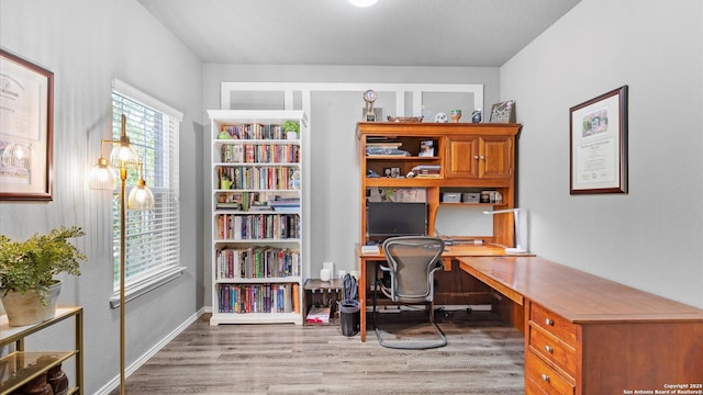 7110 Marina Del Rey, Converse, TX 78109 - office area featuring wood finished floors