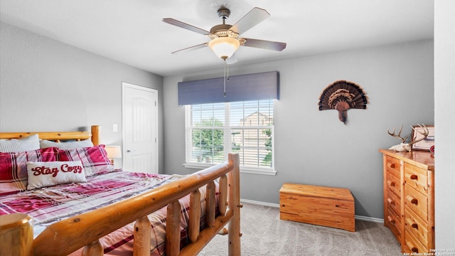 7110 Marina Del Rey, Converse, TX 78109 - bedroom with carpet, baseboards, and a ceiling fan