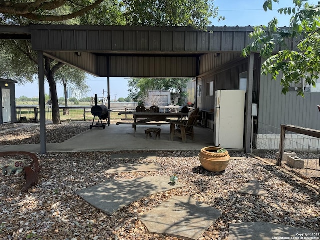 7084 Richter, Elmendorf, TX 78112 - view of patio / terrace with grilling area