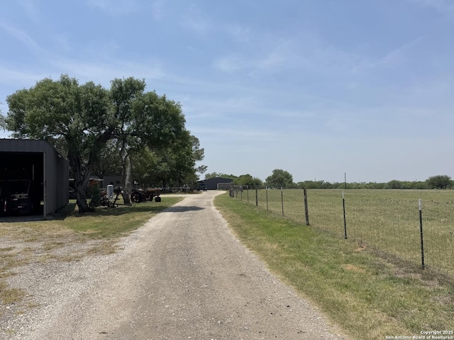 7084 Richter, Elmendorf, TX 78112 - view of dirt / gravel driveway with a view of rural / pastoral area