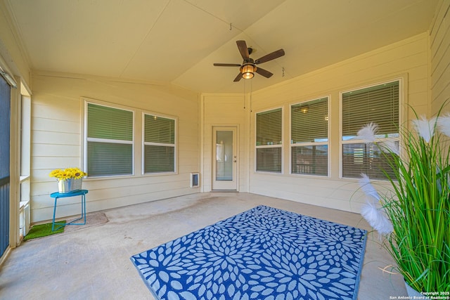 12827 Sabinal Riv, San Antonio, TX 78253 - view of patio / terrace featuring ceiling fan