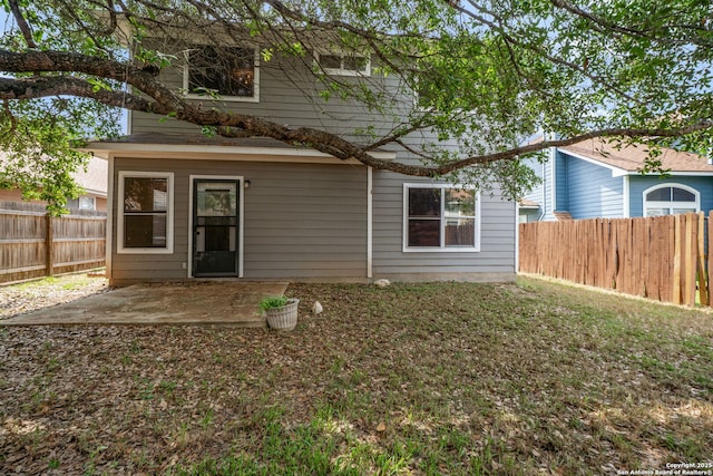 20519 View Mdw, San Antonio, TX 78258 - back of house with a patio and a fenced backyard