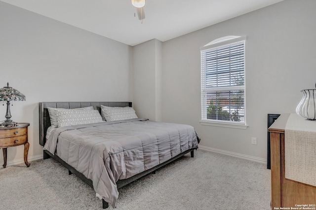 8922 Trail Dust, San Antonio, TX 78254 - bedroom featuring carpet, baseboards, and a ceiling fan