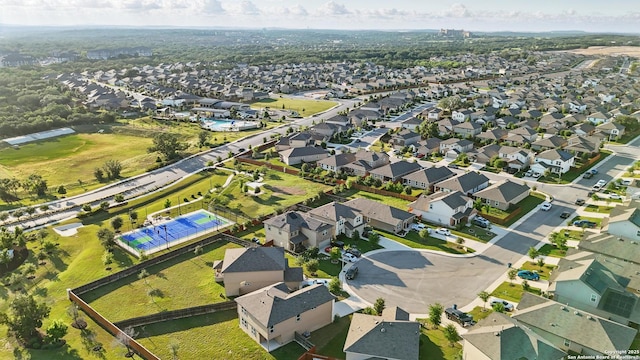 21902 Backspin, San Antonio, TX 78261 - aerial overview of property's location with nearby suburban area
