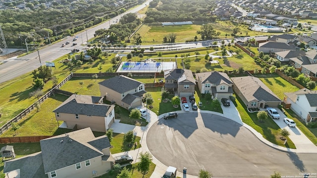 21902 Backspin, San Antonio, TX 78261 - aerial overview of property's location with nearby suburban area