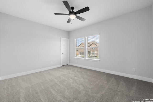 159 Azalea Aly, Castroville, TX 78009 - carpeted empty room featuring baseboards and ceiling fan