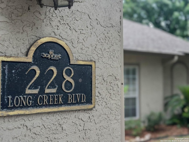 228 Long Crk, New Braunfels, TX 78130 - exterior view of stucco siding