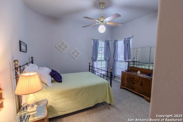 228 Long Crk, New Braunfels, TX 78130 - carpeted bedroom featuring a ceiling fan