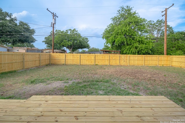 206 Scott, Universal City, TX 78148 - fenced backyard with a deck